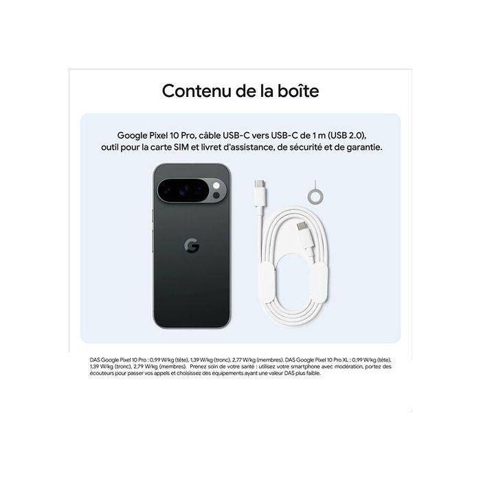 Smartphone Google Pixel 10 Pro 128 Go Noir Volcanique