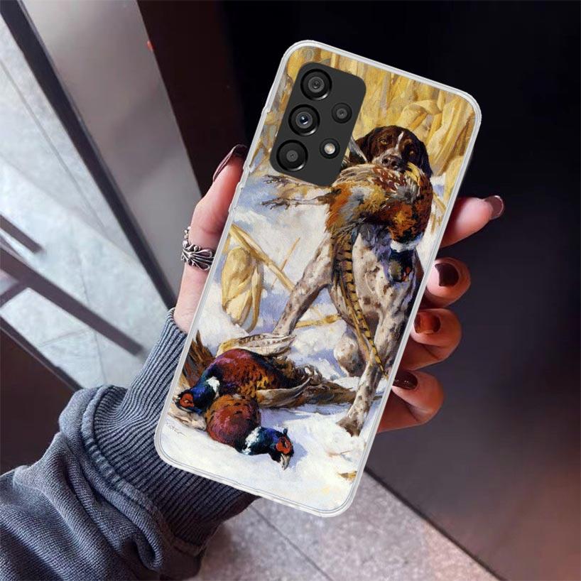 

Hunter Dog Hunting Phone Case For Samsung Galaxy A12 A52S A42 A32 A22 A51 A50 Note 20 Ultra 10 S10 Plus A71 A70 A31 A30 A10S Gal Samsung A12 5G