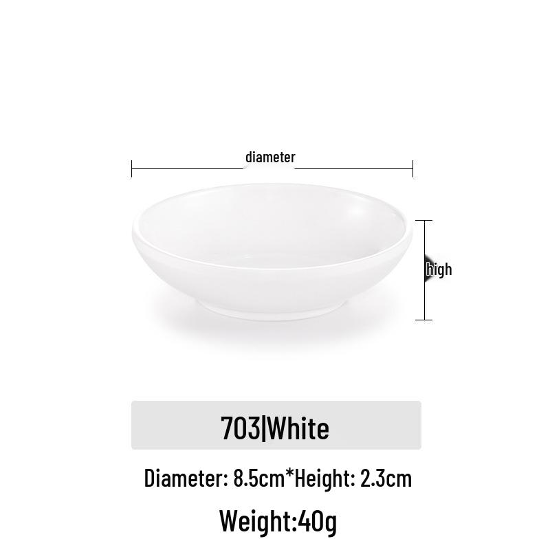 Square Melamine Imitation Porcelain Dipping Sauce Dish