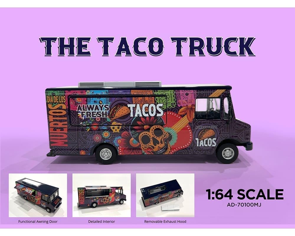 American Diorama Food Truck Taco Shop American Diorama Food Truck Taco Truck DOTD 1/64 [Artikel]