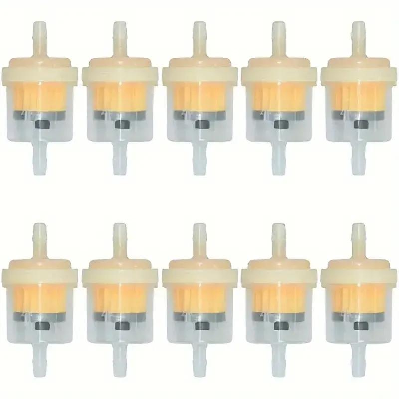 100pcs Gas Fuel Gasoline Oil Filter for Car Dirt Pocket Bike Motorcycle Moped Scooter Motocross Liquid Fuel Filter Accessories