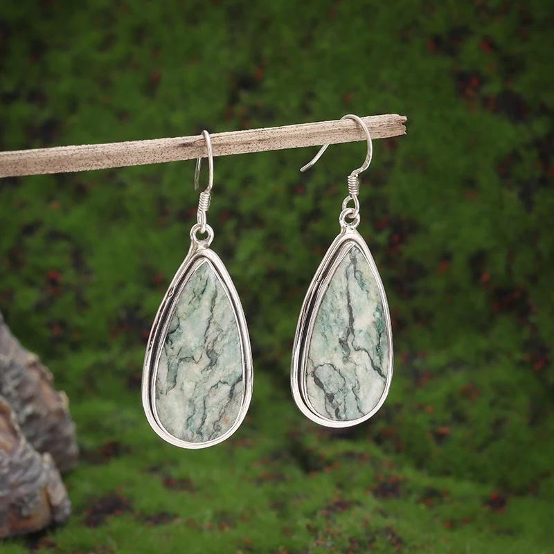 Retro Ethnic Style Red Zircon Earrings for Women, Elegant Earrings Accessories