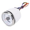 Tachometer Gauge, 52mm 2inch Car 6000RPM Automotive Tachometer with Hour Meter, 7 Color Backlight RPM Meter Kit for Truck Tractor Car RV Boat (White