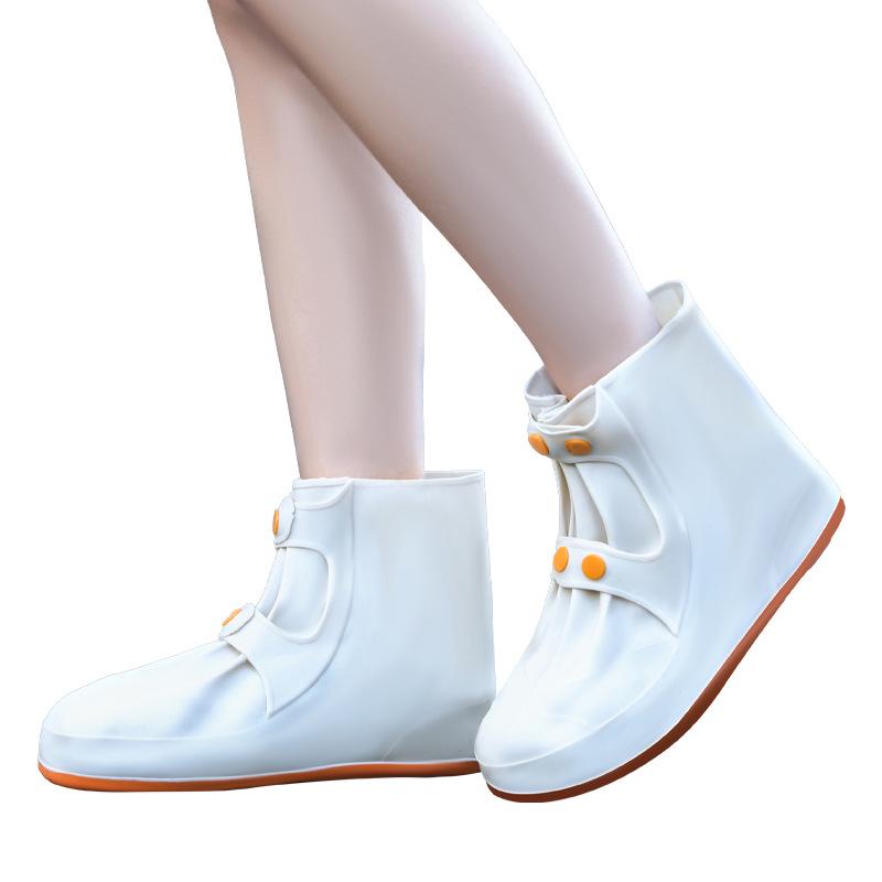 Women's Waterproof Non-Slip Silicone Rain Boots - Reusable, Rainproof, Wear-Resistant, Thickened Overshoes for Adults