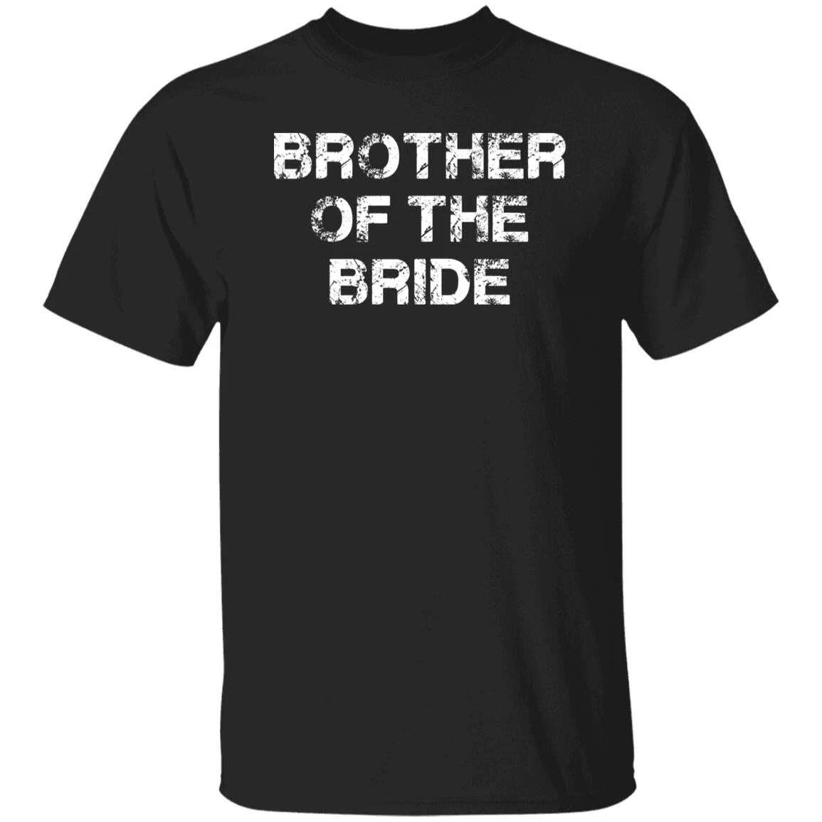 Brother of the bride Unisex T-shirt Wedding squad tee black dark heather L