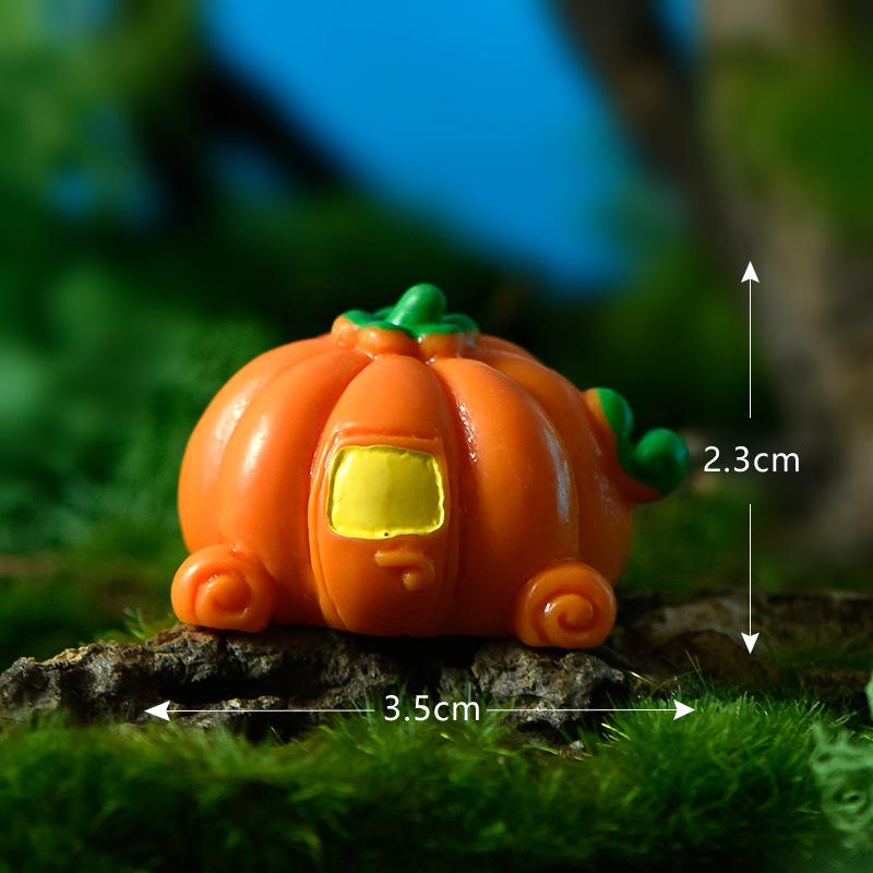 Halloween Series Micro-landscape Crystal Ball Accessories Transparent Ghost Pumpkin Resin Small Ornaments