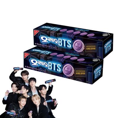 Oreo X BTS Limited Edition Brown Sugar Pancake Flavor Cookies 100g X 2Ea