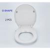 Non-Electric Bidet Toilet Seat Cover Soft Closing Dual Nozzle Manual Control Bidet Seat Home Universal Toilet Seat Lid