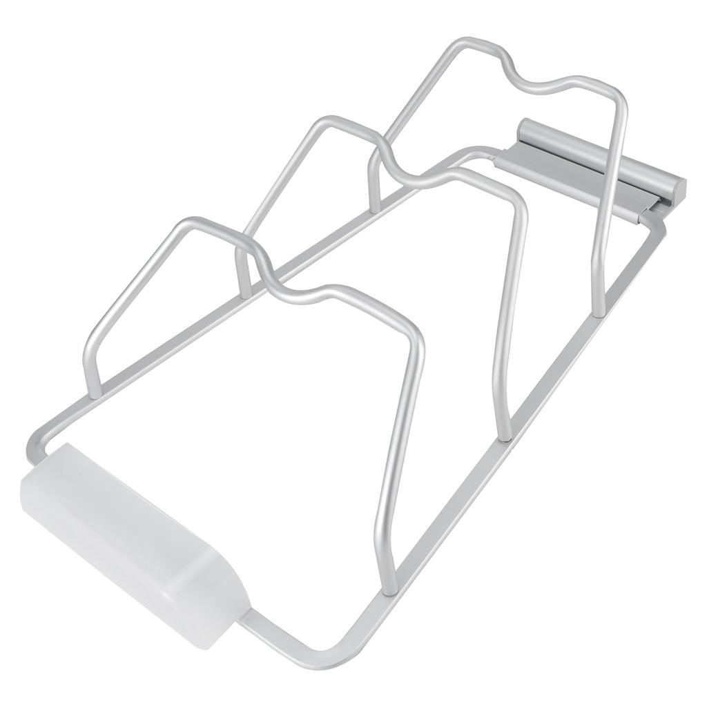 3 Tier Wall Mounted Pan Lid Storage Rack Pot Cover Organizer Holder Kitchen Accessories(Avec