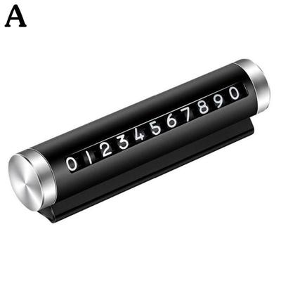 Metall Auto Temporäre Parkplatz Karte Universal Drehen Telefon Platte Park Zubehör Auto Auto-styling R3N3