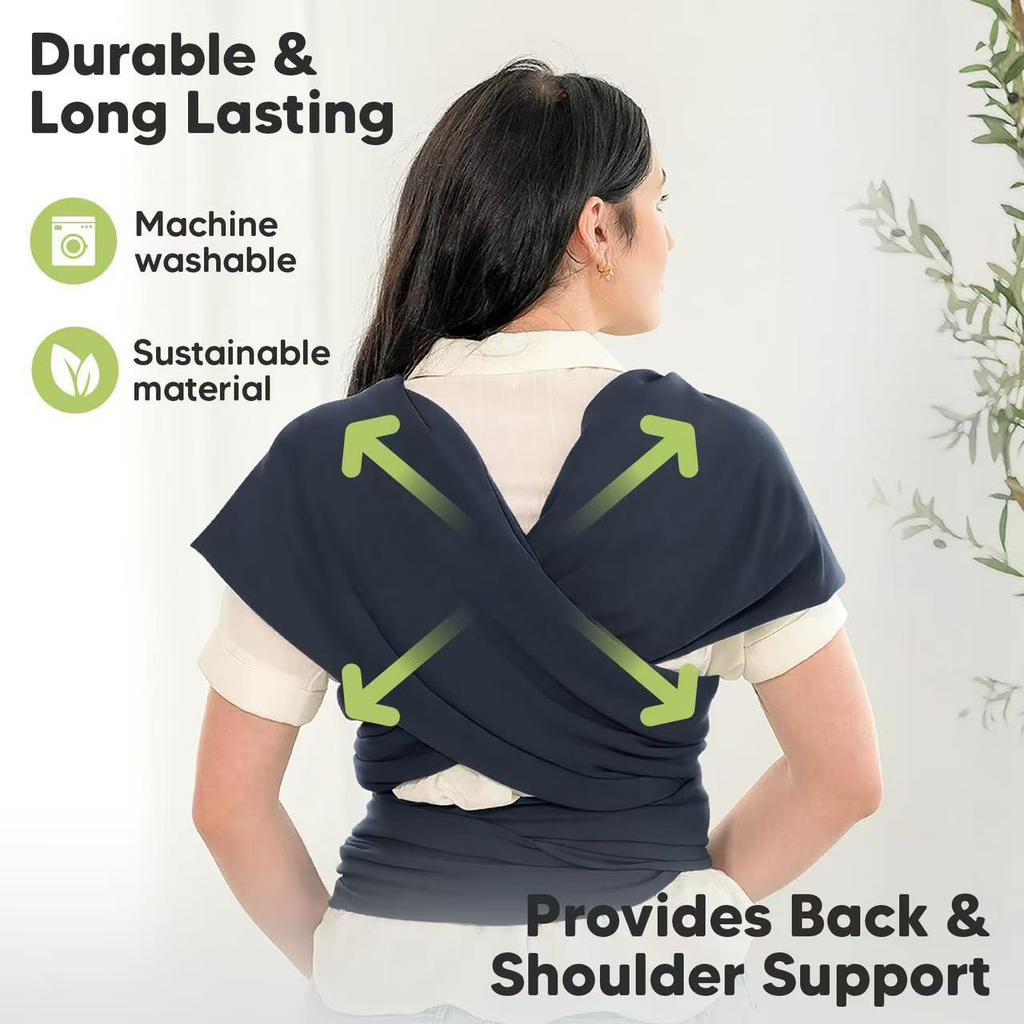 Baby Wrap Carrier, Soft and Adjustable for Newborns from 3 To 12 Months Old