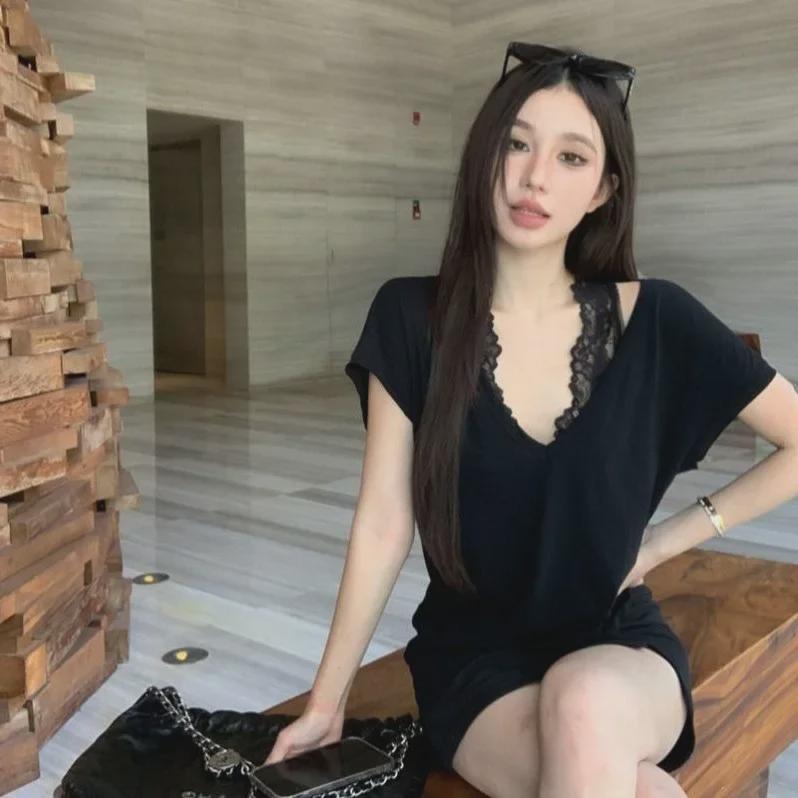 2024 Podzimní Dámská Sexy Průsvitná Vesta s Francouzskou Krajkou a Výšivkou