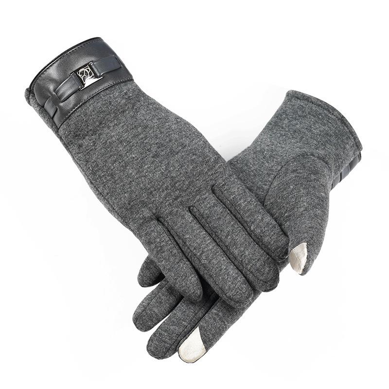 Unisex Winter Rabbit Plush Fleece Gloves - Thick, Windproof, Coldproof, Touchscreen-Ready for Outdoor Cycling