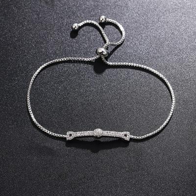 New Luxury Gold Silver Color Bracelet Bangle for Women Adjustable  Anniversary Gift Jewelry Wholesale