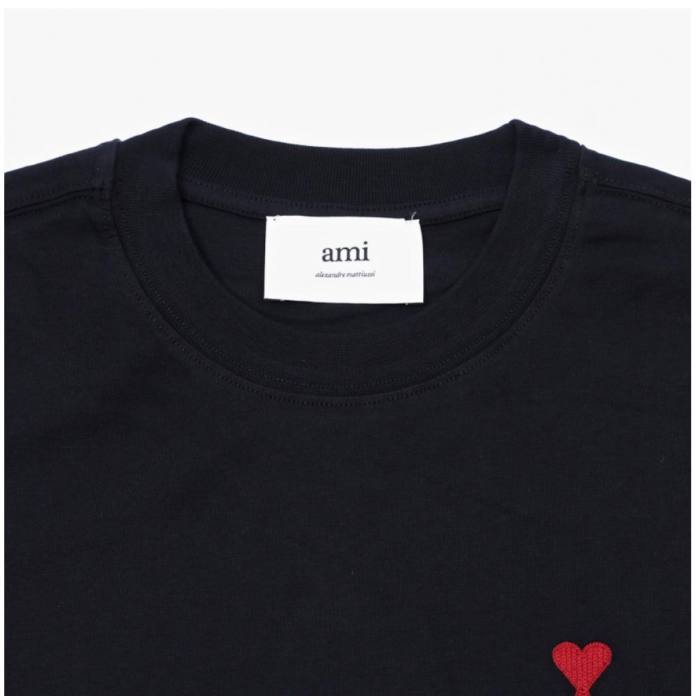 Ami Bfuts235 724 430 Ami De Coeur Small Heart Logo Public Long Sleeve Tee