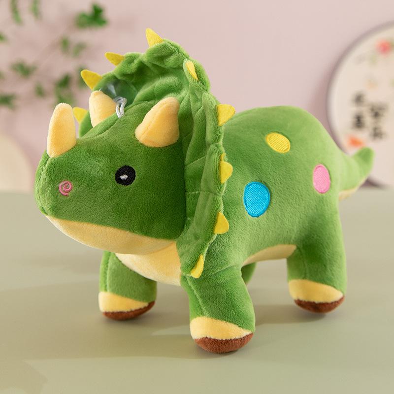 

Милая плюшевая игрушка-динозавр, кукла, подушка для метания, кукла Трицератопс, кукла Тираннозавр рекс, детский подарок 30 cm (simple version) зелёный