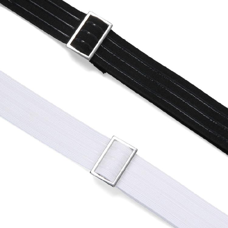 Multiuse Elastic Shirt Belt with Nonslip Designs Stretch Waist Belt Invisible for Formal Business Shirt and Daily Use