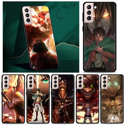 Case For Samsung Galaxy S21 S20 Ultra S10 Plus Lite S21 S20 Fe 5g S10e S9 S8 S7 Edge Shell Fundas Attack On Titan Anime