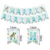 Turtle-themed Birthday Party Decoration Set Flag-pulling Spiral Birthday Party Decoration Venue Arrangement