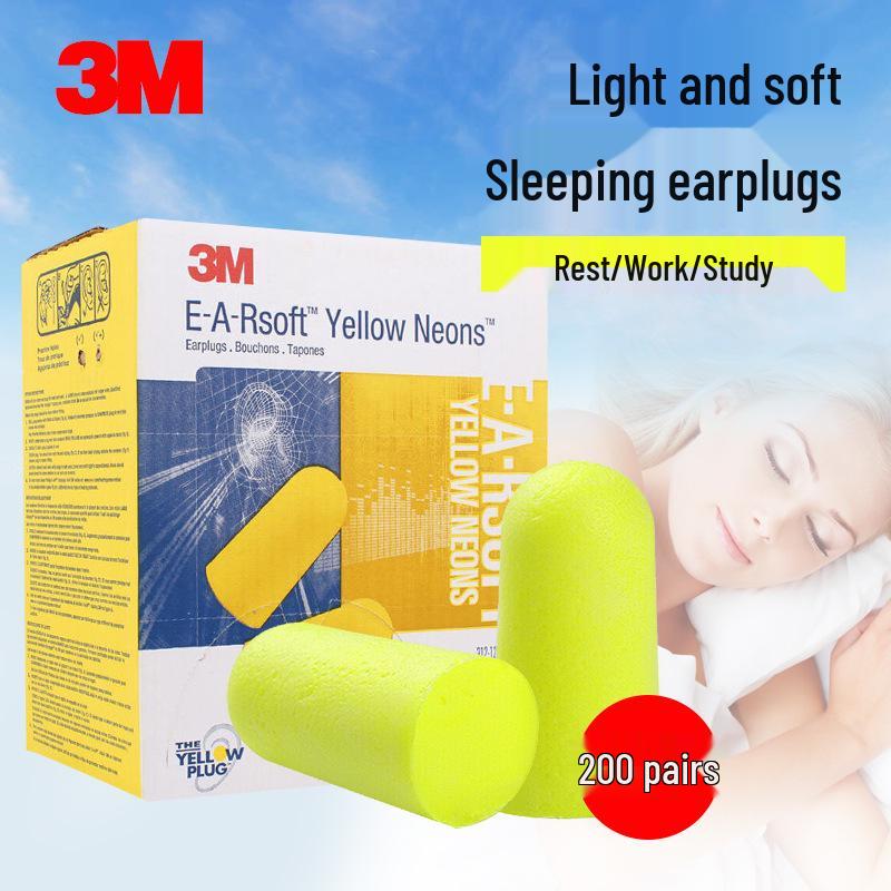 

3M 312-1250 Disposable Soundproof Earplugs: Noise Protection, Anti-Snoring, Mechanical Noise Resistance for Industrial Use Noise Protection Size