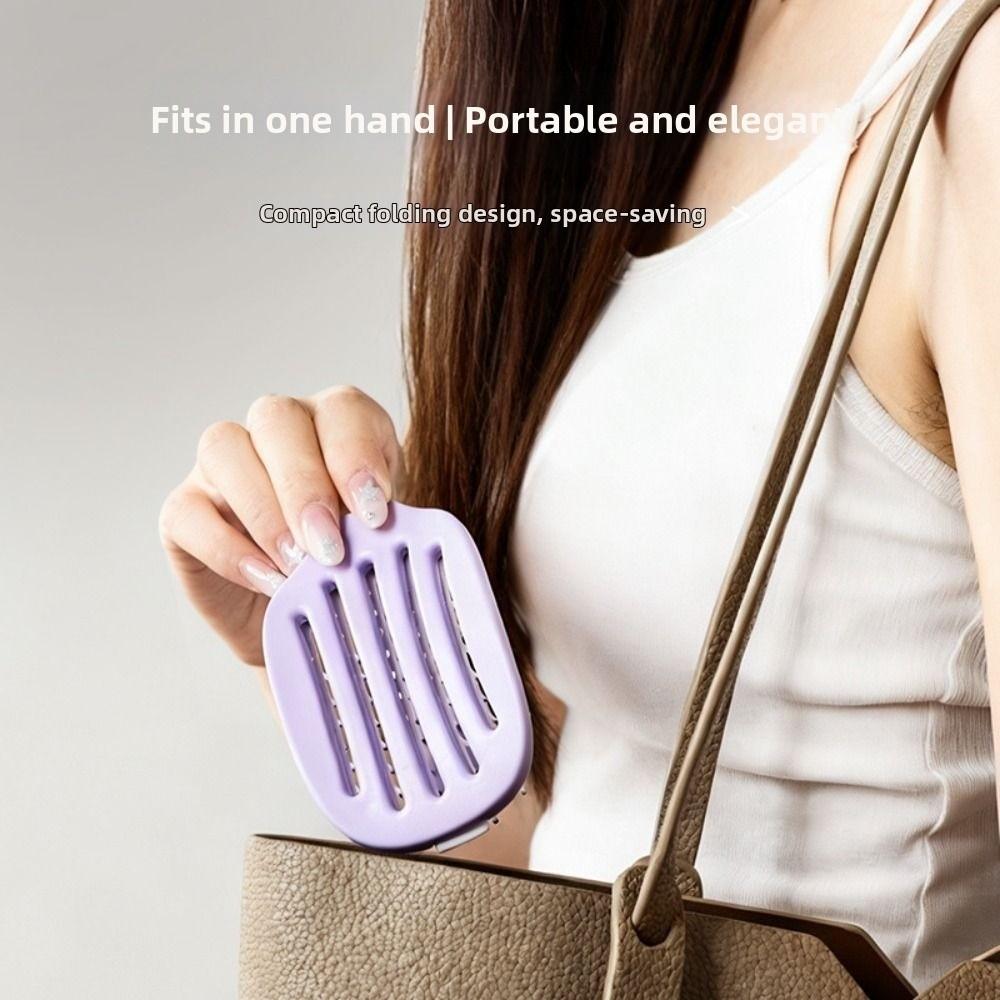 Foldable Self-cleaning Hair Brush Portable Salon Hair Massage Scalp Comb Air Cushion Comb