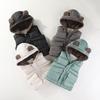 Kids' Fleece-Lined Hooded Vest – Warm Sleeveless Outerwear for Toddlers, Boys & Girls