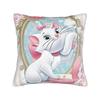 Marie Cat Aristocats Square Pillowcases Polyester Couch  Cushion Case Creative Decorative Pillow Cover 45*45