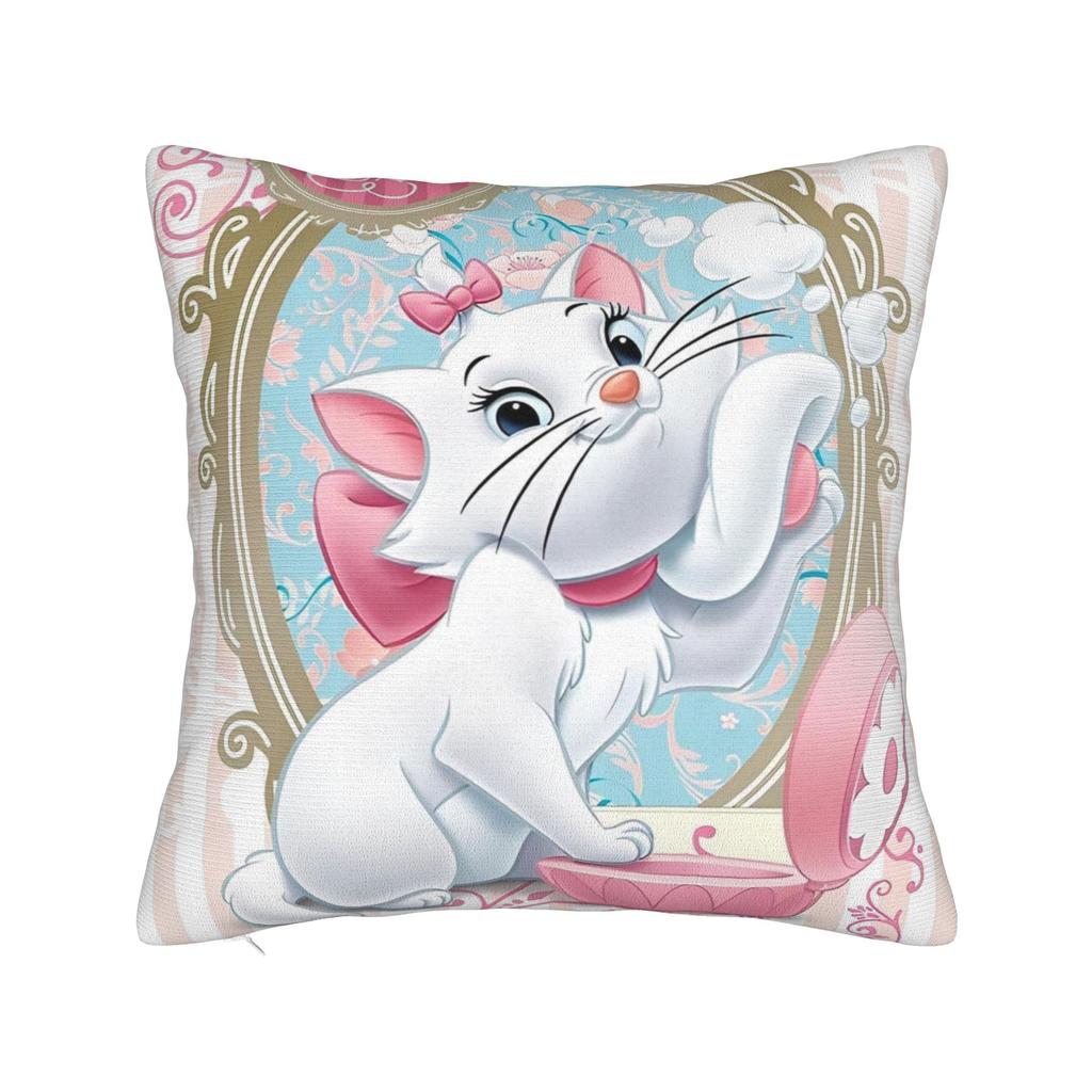 Marie Cat Aristocats Square Pillowcases Polyester Couch Cushion Case Creative Decorative Pillow Cover 45*45