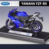 Welly 1/12 Yamaha YZF-R6 Alloy Racing Motorcycle Model Diecast Metal Street Sports Motorbike Model Collection Childrens Toy Gift