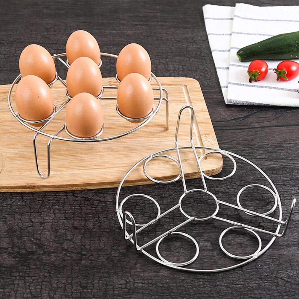 Multifunction Stackable Kitchen Heat Resistant Egg Steamer Rack Trivet Stand Holder Steaming Tray