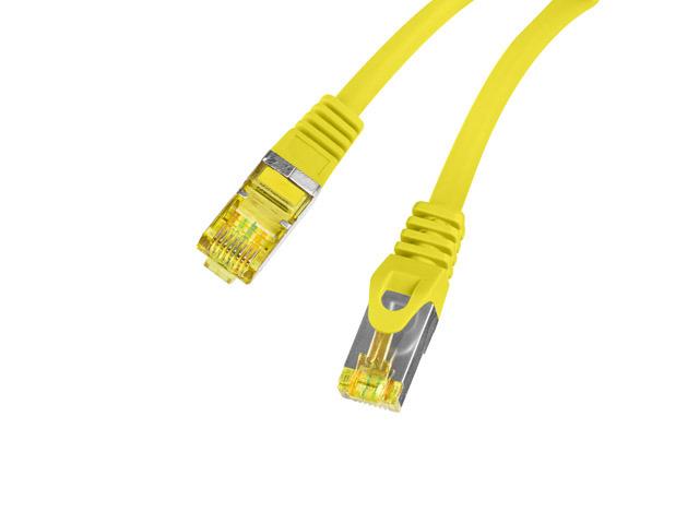 Patchcord Lanberg FTP cat.6A 1.5m LSZH CU fluke passed yellow