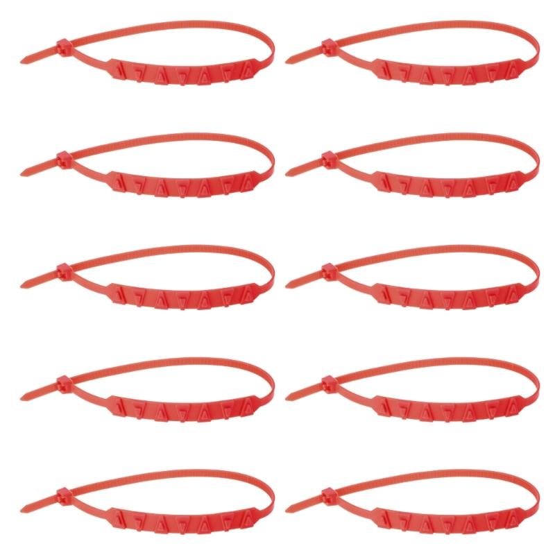 10Pcs Anti Snow Chains Emergency Tyre Wheel Cable Adjustable Anti-Slip Snow Tire Chains for Car SUV Anti Skid Cable Tie