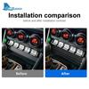 Real Soft Carbon Fiber Car Air Conditioner Button Sticker for Subaru BRZ Toyota GR86    2024 2025 Trim Accessories