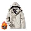 Men's Waterproof Fleece-Lined Winter Jacket for Mountaineering, Camping, and Travel