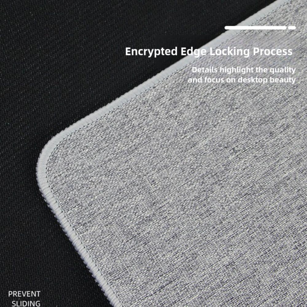 Modern Linen Mouse Pad Rubber Non-slip Computer Laptop Mousepad Large Waterproof Keyboard Mice Mat Home Office