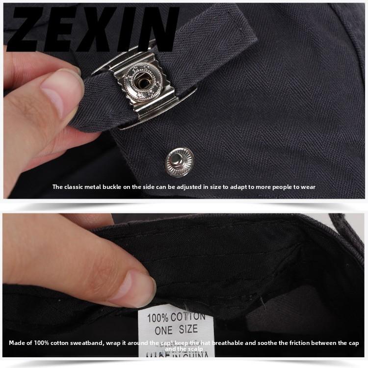 Beret Men and Women Spring and Summer Single-layer Thin Section of Cotton Painter's Cap British Solid-coloured Duck Tongue Cap Casual Forward Cap