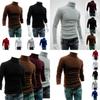 Comfortable Mens High Collar Sweater Turtleneck Long Sleeve Stretch Warm Jumper For Every Occasion