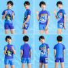 Cartoon Boys' Toddler Sun Protection Quick-Dry Swimsuit Set with Swim Cap