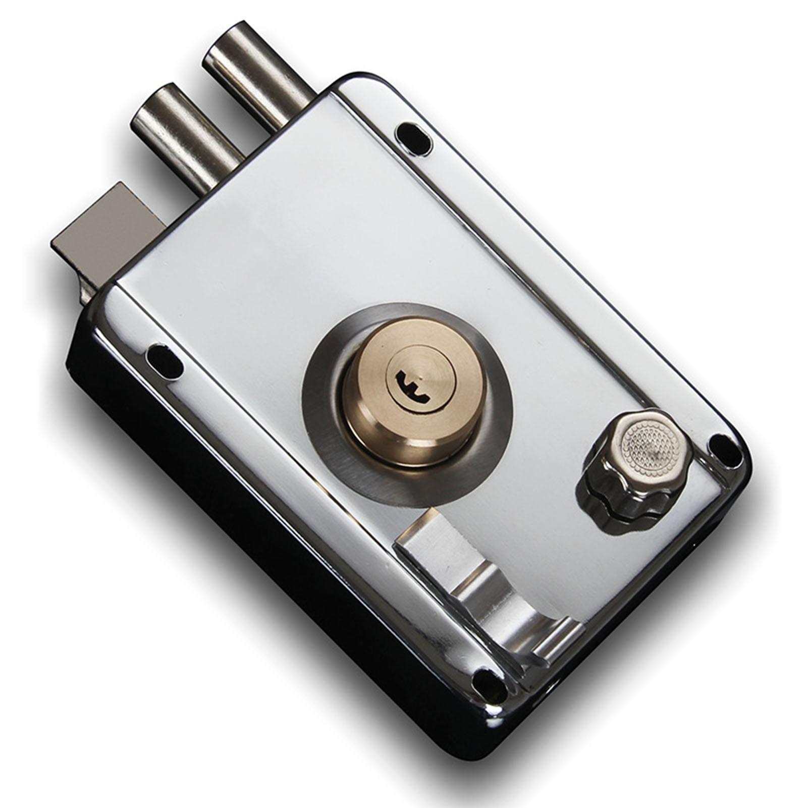 

Наружный замок для ворот из нержавеющей стали с медным сердечником, левый открытый с защитой края, предотвращающий кражу, старый замок для ворот