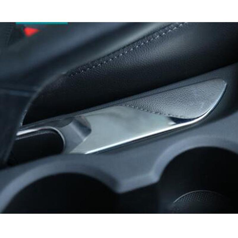 Stick Stainless Steel Armrest Handrail Trim For Hyundai Creta IX25 2014 2015 2016 2017 2018  Frame Handbrake Parking Brake