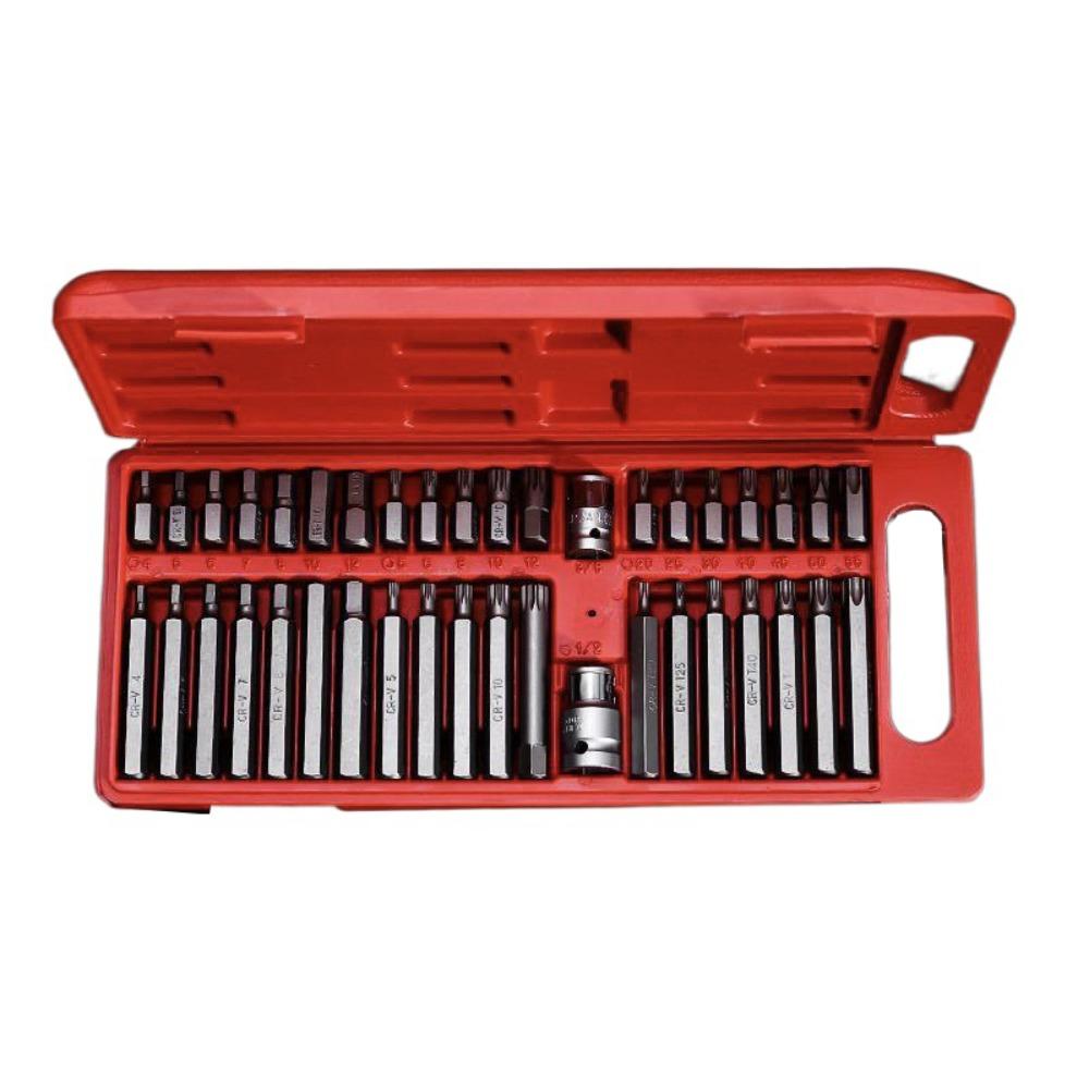 40Pcs High Quality Hexagonal Wrench Set Extended Screwdriver Batch Head Set  Automotive Repair