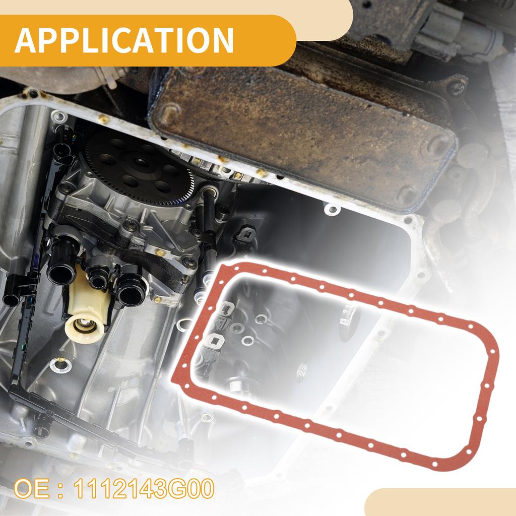 X Autohaux No.1112143G00 Automobiles Oil Pan Gasket for Nissan Pickup 1998-2005 1 Pc Car Accessories Auto Replacement Parts