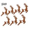Festive LED Wall Glow Reindeer Decoration, 3D Light-Up Wooden Christmas Silhouette Lights, Warm Backlit Seasonal Interior Lighting Peel And