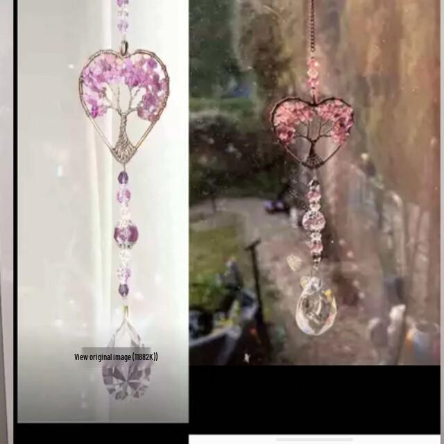 Seven-Color Tree of Life Sun Catcher 3-Piece Set - Home and Garden Hanging Ornament T119