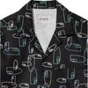 Carhartt WIP All Over Print Short Sleeve Shirt Men Shirts Black I031661-1JR-XX