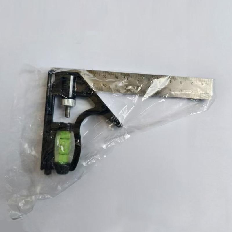 Professional Adjustable Angled Combination Square Ruler for Precise Woodworking Measurements Carpentry Measuring Tool