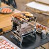 Quality Metal Firewood Stove Portable Detachable Barbecue Stand For Hiking Cooking