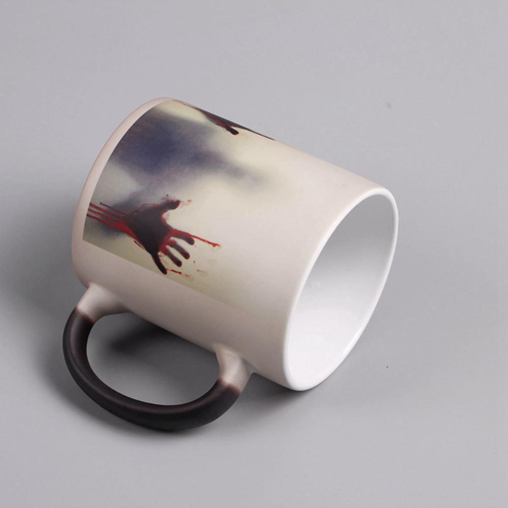 Novelty Heat Sensitive Halloween Decoration Creative Coffee Mug Tea Cup Milk Bottle Drinkware