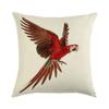 Painted Pattern Of The Macaw Digital Printing Short Plush Pillow Covers For Car Sofa Office Cushion Cover Home Goods