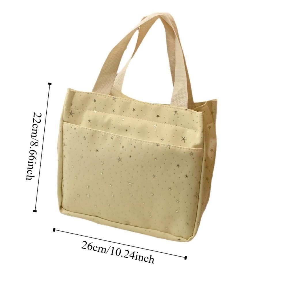 Cloth Star Dots Storage Bag Cosmetic Makeup Bag Multi-functional Korean Y2k Handbag Shopping Bag Purse Wallet Lunch Bag Outdoor